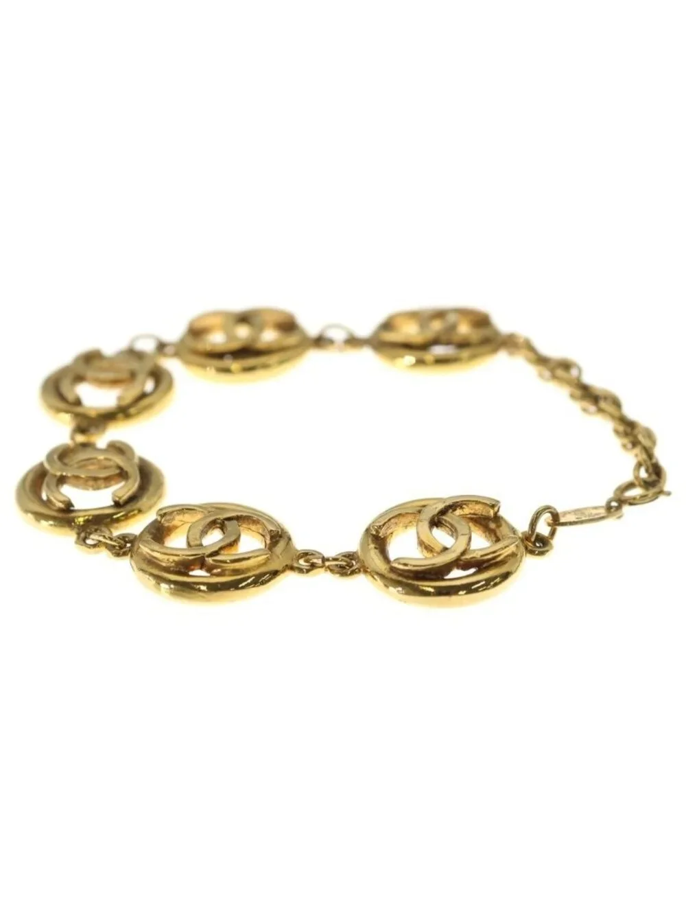 Chanel CC Logo Bracelet Gold